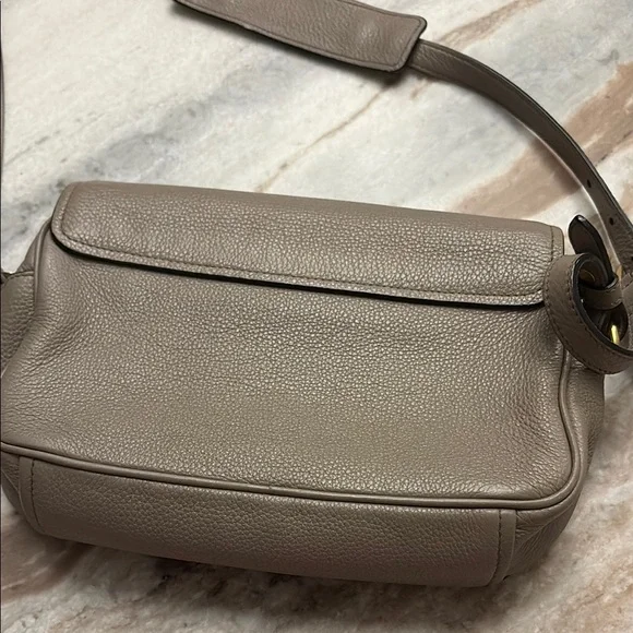 Prada Women's Taupe Leather Crossbody Bag - Picture 4 of 5